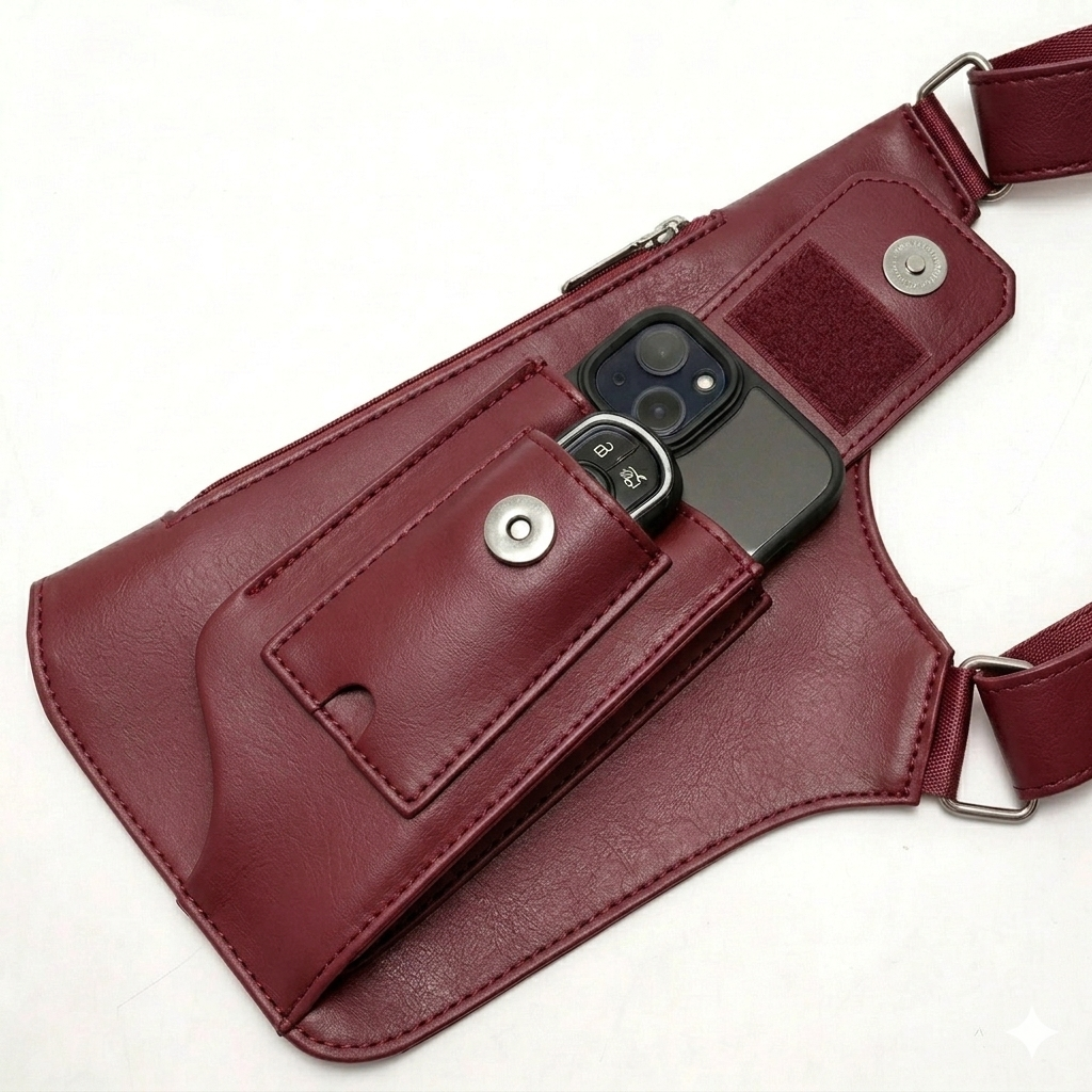 Bolso Cuero Premium Satchel Antirrobo de Hombro