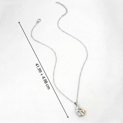 Collar Dije Abrazo de Perrito — Oro 14K "Por Siempre en tu Corazón"