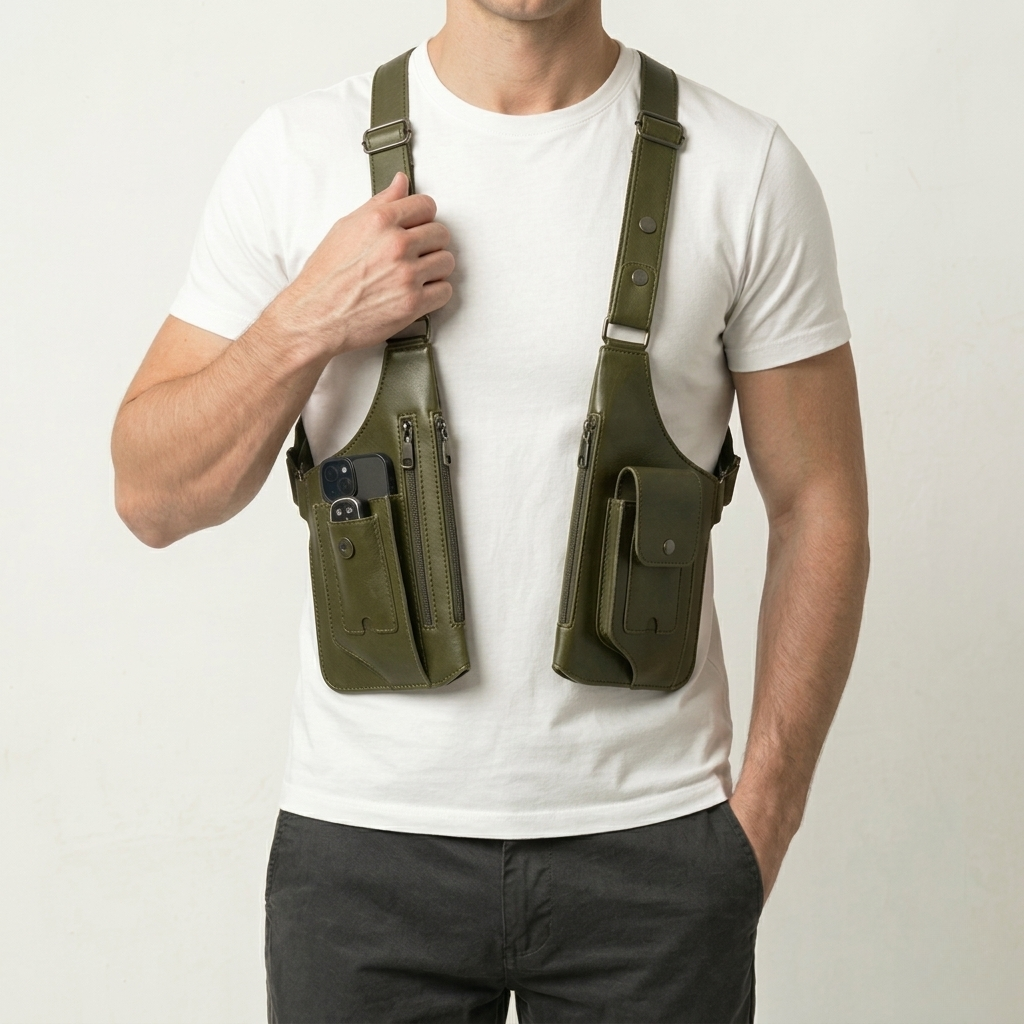 Bolso Cuero Premium Satchel Antirrobo de Hombro