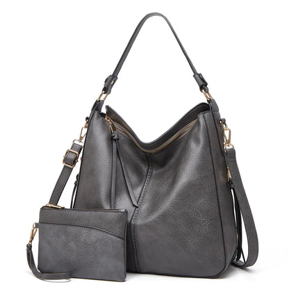 Bolso Hobo Premium de Cuero Antirrobo + Monedero de Regalo