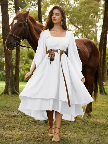 MavEra Fairy Dress Elf Wing Sleeves Maxi Dress