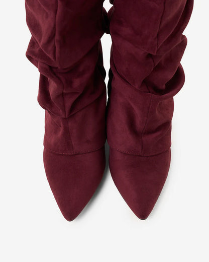 MavEra Slouchy Suede knee high boots