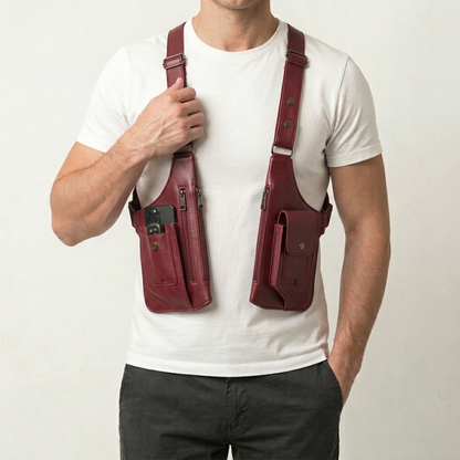 Bolso Cuero Premium Satchel Antirrobo de Hombro