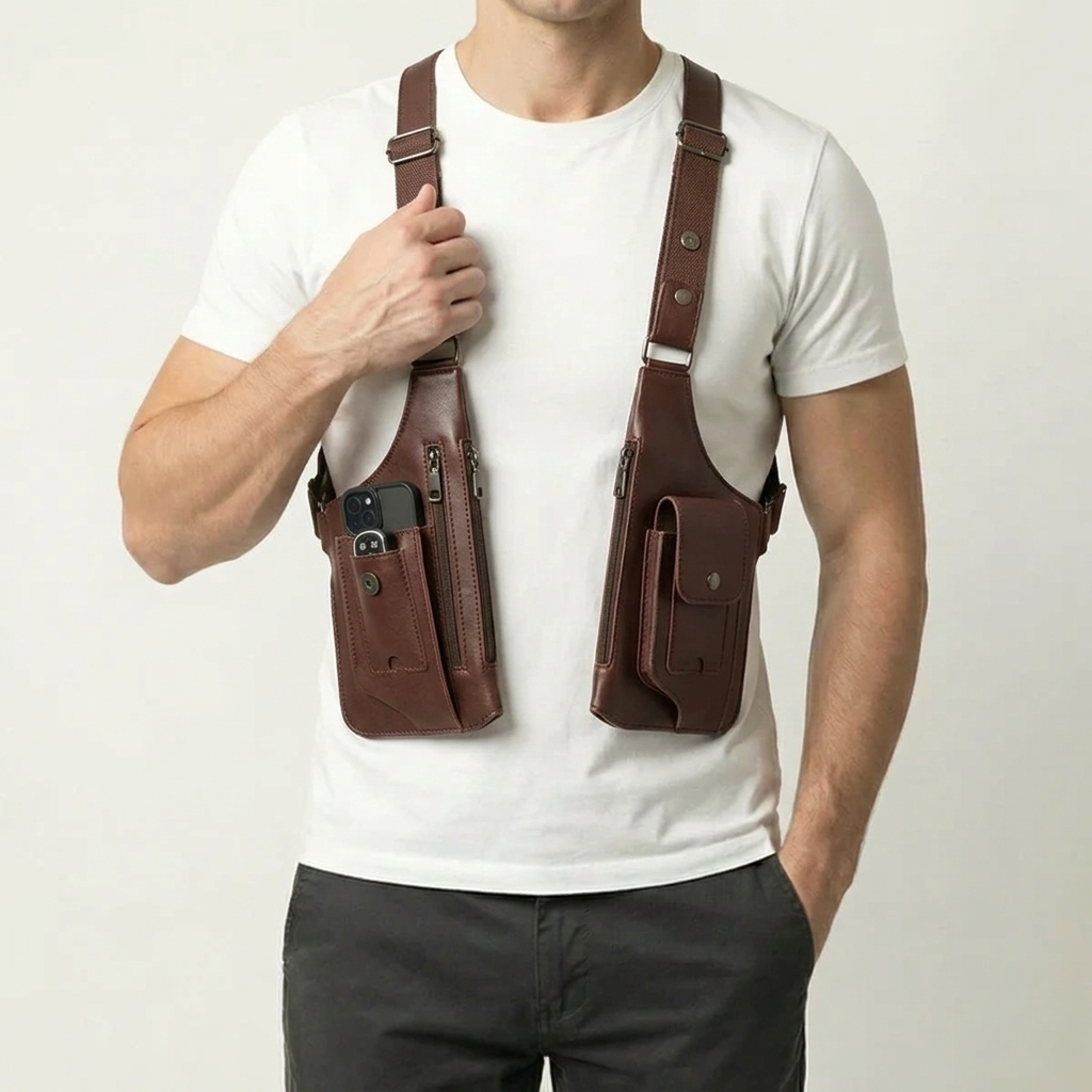 Bolso Cuero Premium Satchel Antirrobo de Hombro